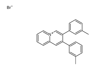 2,3-bis(3-methylphenyl)quinolizin-5-ium,bromide结构式