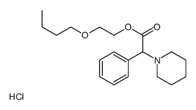 2-butoxyethyl alpha-phenylpiperidine-1-acetate hydrochloride结构式