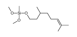 [(3,7-dimethyl-6-octenyl)oxy]dimethoxymethylsilane结构式
