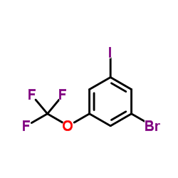1-Bromo-3-iodo-5-(trifluoromethoxy)benzene Structure