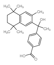 4-[1-羟基-1-(5,6,7,8-四氢-3,5,5,8,8-五甲基-2-萘基)乙基]苯甲酸结构式