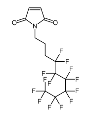 N-(4,4,5,5,6,6,7,7,8,8,9,9,9-十三氟壬基)马来酰亚胺结构式