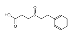 3-(2-phenyl-ethanesulfinyl)-propionic acid结构式
