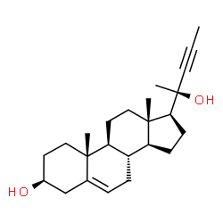 20-(1-propynyl)-5-pregnen-3,20-diol Structure