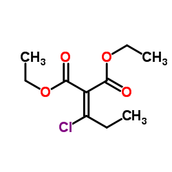 Diethyl (1-chloropropylidene)malonate Structure