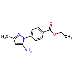 Ethyl 4-(5-amino-3-methyl-1H-pyrazol-1-yl)benzoate Structure