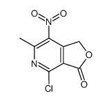 4-chloro-6-methyl-7-nitro-1H-furo[3,4-c]pyridin-3-one Structure