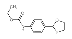 ethyl N-[4-(1,3-oxathiolan-2-yl)phenyl]carbamate结构式