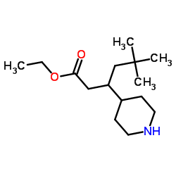 Ethyl 5,5-dimethyl-3-(4-piperidinyl)hexanoate Structure