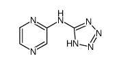 N-(Tetrazolyl-5')-2-pyrazinylamine结构式