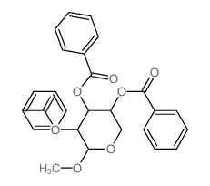 a-D-Arabinopyranoside, methyl,tribenzoate (9CI)结构式