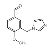 3-咪唑-1-甲基-4-甲氧基-苯甲醛结构式