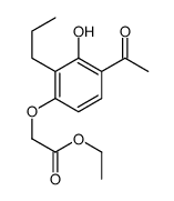 ethyl 2-(4-acetyl-3-hydroxy-2-propylphenoxy)acetate结构式