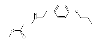 methyl 3-((4-butoxyphenethyl)amino)propanoate Structure