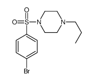 1-(4-溴苯基磺酰基)-4-丙基哌嗪结构式