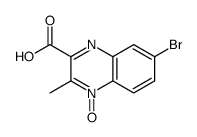 7-bromo-3-methyl-4-oxidoquinoxalin-4-ium-2-carboxylic acid结构式