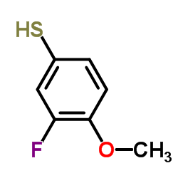 3-氟-4甲氧基苯硫酚结构式