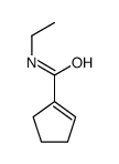 N-ethylcyclopentene-1-carboxamide结构式