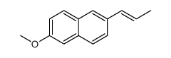 Naphthalene, 2-methoxy-6-(1-propen-1-yl) Structure
