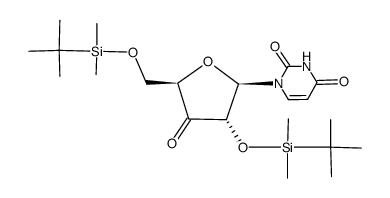 2',5'-bis-O-tert-butyldimethylsilyl-3'-ketouridine Structure
