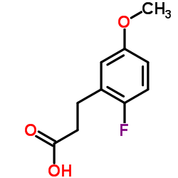 3-(2-Fluoro-5-methoxyphenyl)propanoic acid Structure