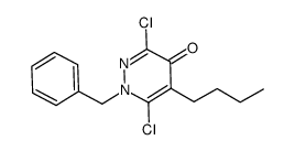 1-benzyl-5-butyl-3,6-dichloropyridazin-4(1H)-one Structure