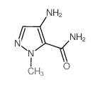 4-氨基-1-甲基-1H-吡唑-5-甲酰胺结构式