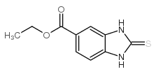 2,3-二氢-2-硫氧代-1H-苯并咪唑-5-羧酸乙酯结构式