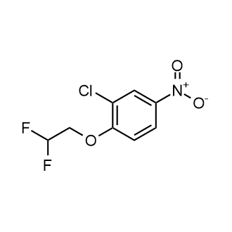 2-氯-1-(2,2-二氟乙氧基)-4-硝基苯结构式