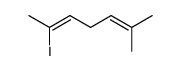2-iodo-6-methylhepta-2,5-diene Structure