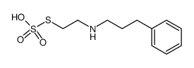 Thiosulfuric acid hydrogen S-[2-[(3-phenylpropyl)amino]ethyl] ester结构式