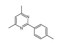 4,6-dimethyl-2-(4-methylphenyl)pyrimidine结构式