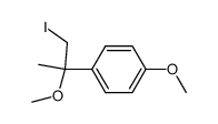 1-(1-iodo-2-methoxypropan-2-yl)-4-methoxybenzene Structure