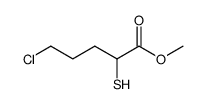 5-chloro-2-mercapto-valeric acid methyl ester Structure