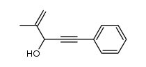 2-methyl-5-phenyl-pent-1-en-4-yn-3-ol Structure