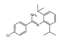 4-chloro-N'-(2,6-diisopropylphenyl)benzamidine Structure