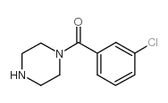 1-(3-氯苯甲酰)-哌嗪结构式
