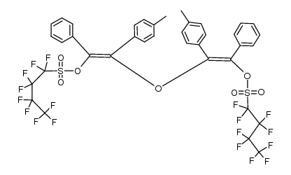 Bis[2-(nonafluorbutylsulfonyloxy)-2-phenyl-1-(4-tolyl)vinyl]ether Structure