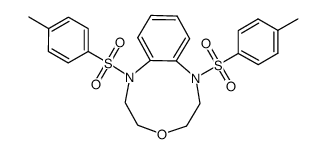 N,N'-ditosyl-1,2,3,5,6,7-hexahydro-4,1,7-benzoxadiazonine结构式