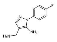 5-氨基-4-甲氨基-1-(4-氟苯基)-1H-吡唑结构式