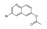 3-溴喹啉-6-基 乙酸酯结构式