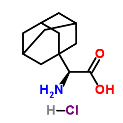 (S)-2-(金刚烷-1-基)-2-氨基乙酸盐酸盐结构式