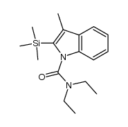 N,N-diethyl-3-methyl-2-(trimethylsilyl)-1H-indole-1-carboxamide Structure