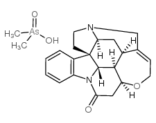 4a,5,5a,7,8,13a,15,15a,15b,16-decahydro-2H-4,6-methanoindolo[3,2,1-ij]oxepino[2,3,4-de]pyrrolo[2,3-h]quinoline-14-one,dimethylarsinic acid Structure