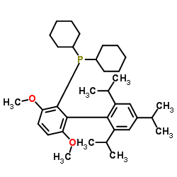2-(二环己基膦)-3,6-二甲氧基- 2'-4'-6'-三-I-丙基-1,1'-联苯结构式