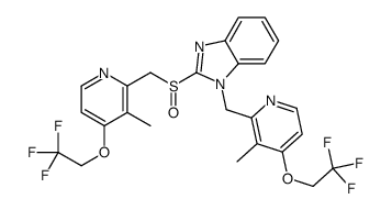 N-[3-Methyl-4-(2,2,2-trifluoroethoxy)-2-pyridinyl]methyl Lansoprazole结构式