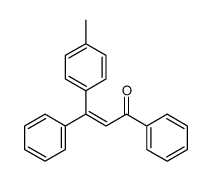 3-(4-methylphenyl)-1,3-diphenylprop-2-en-1-one结构式