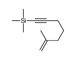 trimethyl(6-methylhept-6-en-1-ynyl)silane结构式