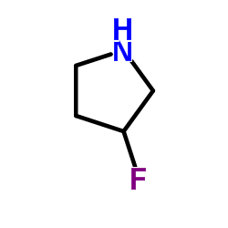 3-氟四氢吡咯盐酸盐结构式