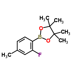 2-Fluoro-4-methylphenylboronic acid pinacol ester Structure